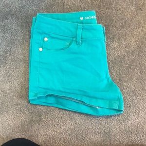 Teal Shorts